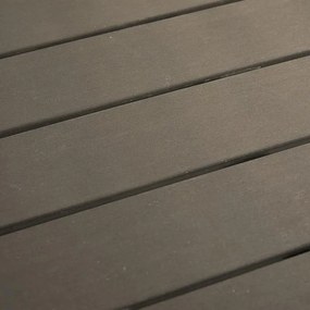 Τραπέζι Appa αλουμίνιο - polywood ανθρακί Φ120x74 εκ. 120x120x74 εκ.
