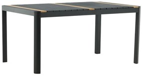 Τραπέζι εξωτερικού χώρου Dallas 2834, Μέταλλο, 75x100cm, 23 kg, Μαύρο, Καφέ, Μέταλλο, Ξύλο: Ξύλο Teak | Epipla1.gr