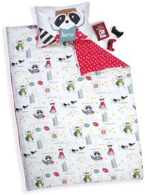 ΣΕΤ ΠΑΠΛΩΜΑΤΟΘΗΚΗ ΜΟΝΗ 160X240 SUPER ANIMALS - RED/WHITE 5205495500539