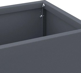 vidaXL Σχέδιο &amp; βάση αποθήκευσης Ανθρακί 15,5 x 15,5 x 49 εκ Ατσάλι