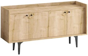 Μπουφές Navi 393MRD1235 150x40x80cm Oak Particle Board, Melamine
