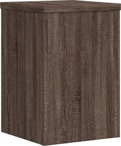 vidaXL Βάσεις Φυτών 2 Τεμ. Καφέ Δρυς 25x25x35 εκ. Επεξεργασμένο Ξύλο