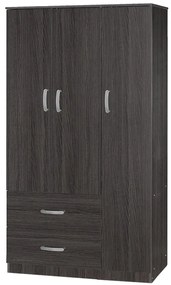 Ντουλάπα Tρίφυλλη Zelia 90x42x180cm Wenge Eo Three Door