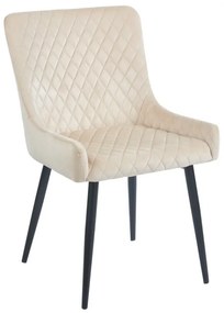 VANESA BEIGE VELVET ΥΦΑΣΜΑ ΚΑΡΕΚΛΑ ΜΕΤΑΛΛΙΚΗ