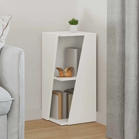 vidaXL Πλευρικό Ράφι Λευκό 33 x 32 x 70,5 εκ Επεξεργασμένο ξύλο