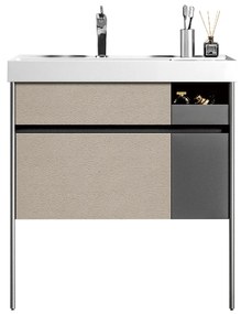 Σετ Πάγκου ELITE 80cm PLYWOOD χρ.SMOKE GREY S3BELI080SMG