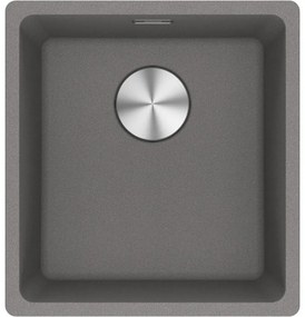 Franke Maris Bowl MRG 210/110-37 Stone Grey Υποκαθήμενος Γρανιτένιος Νεροχύτης 45cm