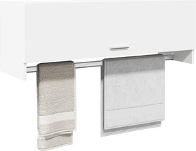 vidaXL Ντουλάπα Λευκή 100 x 32,5 x 35 εκ. από Επεξ. Ξύλο