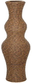 Βάζο 374-225-614 60cm Natural-Grey Rattan,Τεχνόδερμα