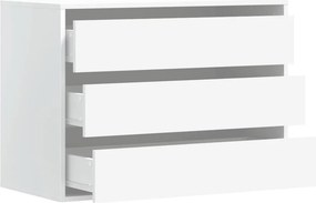 vidaXL Συρταριέρα Γωανική Λευκή 80x41x58 εκ. από Επεξεργασμένο Ξύλο