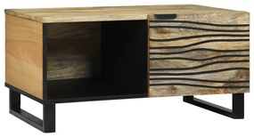 vidaXL Τραπεζάκια Σαλονιού Καφέ 80 x 50 x 40 cm Μασίφ ξύλο μάνγκο