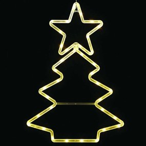 Χριστουγεννιάτικα Λαμπάκια Με Σχήμα xMas Tree 36 Led X04361306 Με Μπαταρία 32x0,5x44,5cm Clear Aca