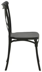Καρέκλα Crossie pp σε ανθρακί απόχρωση 38x46.5x82εκ 38x46.5x82 εκ.