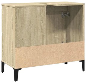 vidaXL Ντουλάπι Μπάνιου Sonoma Δρυς 65x33x60 εκ. Επεξεργασμένο Ξύλο