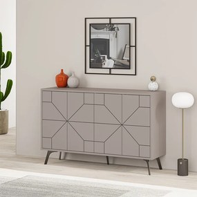 Μπουφές Dune Megapap χρώμα ανοιχτή μόκα 123x35x77,4εκ.