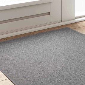 vidaXL Δερμάτινο Χαλί Ανοιχτό γκρι 100 x 100 cm 100% Πολυπροπυλένιο
