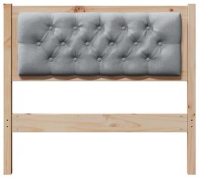 vidaXL Κεφαλάρι Άλλο Καφέ και ανοιχτό γκρι 90 cm Μασίφ ξύλο πεύκου