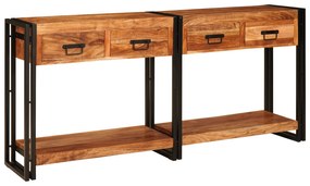 vidaXL Τραπέζι κονσόλας 2 2 pcs Καστανό Καμπούντα ξύλο ακακίας