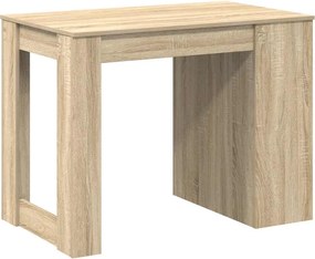 vidaXL Γραφείο με συρτάρι και ράφι Δρυς sonoma 102x62x77,5 cm