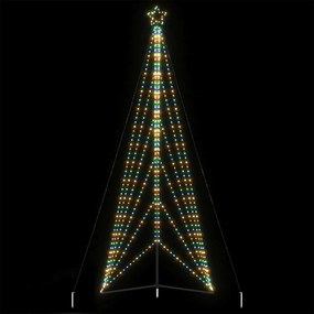 vidaXL Χριστουγεννιάτικο δέντρο LED 861 LED πολύχρωμα 478 εκ.