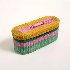 Stewehome Καλάθι από Tam Dao Cayiri Πολύχρωμο 40x15x16 cm