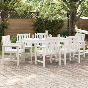 vidaXL Καθίσματα Κήπου  6 τμχ Λευκά 65.5x55.5x88 εκ HDPE