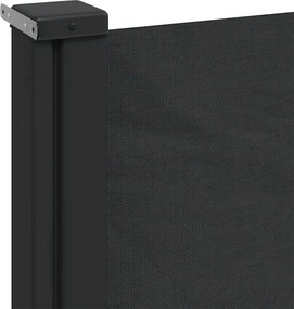vidaXL Σκίαστρο Πλαϊνό Συρόμενο Μαύρο 220 x 500 εκ.