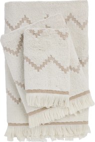 Σετ Πετσέτες 3τμχ BEST 0872 Beige 5204850260330