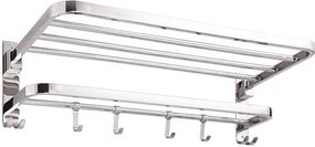 Κρεμάστρα επιτοίχια inox Υ18,6x80x23εκ.
