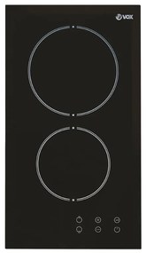 Vox Electronics EBC 200 DB Κεραμική Εστία Αυτόνομη Domino 29x52cm Μαύρη