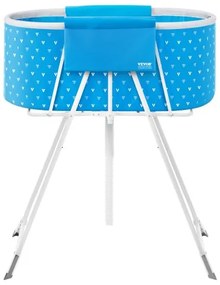 VEVOR Foldable Dog Bathtub Elevated Light Blue Pet Bathing Station for Dog &amp; Cat