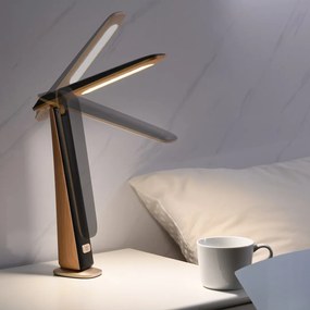 LED Επιτραπέζιο Φωτιστικό 4W CCT Top Εφέ Ξύλου