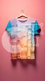 Intra Συλλεκτικό Ξύλινο Παζλ Plywood  4mm - Κομψό και μοντέρνο μπλουζάκι με γεωμετρικό σχέδιο Σε Ξύλινο Κουτί - Διαστάσεις Puzzle: 10x10 cm – 25 κομμάτια