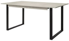 Τραπέζι Boston 422, Beige, Μαύρο, 76x90x140cm, 45 kg, Επιμήκυνση, Πλαστικοποιημένη μοριοσανίδα, Μέταλλο | Epipla1.gr
