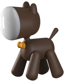Designnest PuppyLamp Janpim Επιτραπέζια λάμπα αστείο κουτάβι με διακόπτη στη ουρά του καφέ-DH0272BN/PUPYLP-Καφέ DH0272BN/PUPYLP