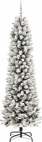 vidaXL Τεχνητό Χριστουγεννιάτικο Δέντρο με 300 LED Λευκό 210 cm