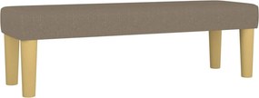 vidaXL Κρεβάτι Boxspring με Στρώμα Taupe 180x200 εκ. Υφασμάτινο