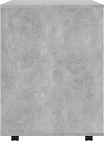 vidaXL Ντουλάπι Τροχήλατο Γκρι Σκυροδέματος 60x53x72 εκ. Επεξ. Ξύλο