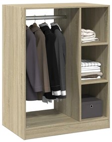 vidaXL Ντουλάπα Χρώμα Sonoma Δρυς 77 x 48 x 102 εκ. Επεξεργασμένο Ξύλο