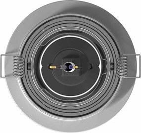 vidaXL Σποτ 24 pcs Ασημί 9 x 9 x 2 εκ. Αλουμίνιο