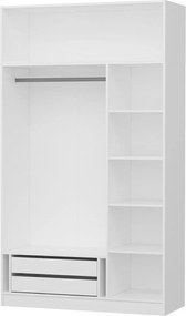 Τριφυλλη Ντουλαπα Λευκο KALEO 235 52x45x210