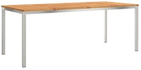 vidaXL Τραπεζάκι Φαγητού  200x90x74.5 εκ. από Μασίφ Ξύλο Ακακίας