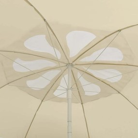 vidaXL Ομπρέλα Θαλάσσης Χρώμα Κίτρινο της Άμμου 300 εκ.
