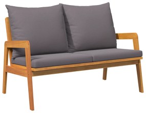 vidaXL Πάγκος Κήπου με Μαξιλάρια 115x65x71 εκ Μασίφ Ξύλο Ακακίας