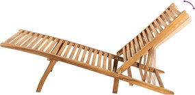 vidaXL Ξαπλώστρα από Μασίφ Ξύλο Teak