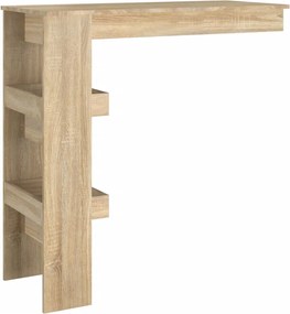 vidaXL Τραπέζι Μπαρ Τοίχου Sonoma Δρυς 102x45x103,5 εκ. Επεξεργ. Ξύλο