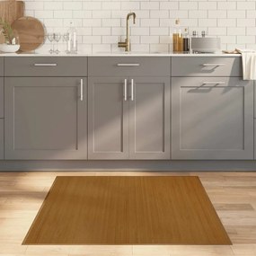 vidaXL Χαλί Τετράγωνο Καφέ 100x100 εκ. από Μπαμπού