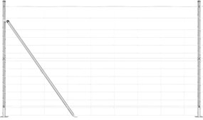 vidaXL Στύλος Περιφράξεων Γαλβανισμένο 25 x 1,4 μ Ατσάλι