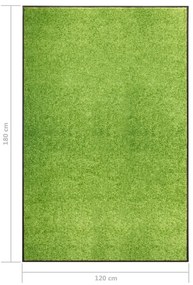 vidaXL Πατάκι Εισόδου Πλενόμενο Πράσινο 120 x 180 εκ.
