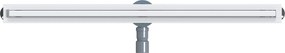 vidaXL 360° Νεροχύτης ντους με λεπτό μοντέλο Ασημί 100 cm